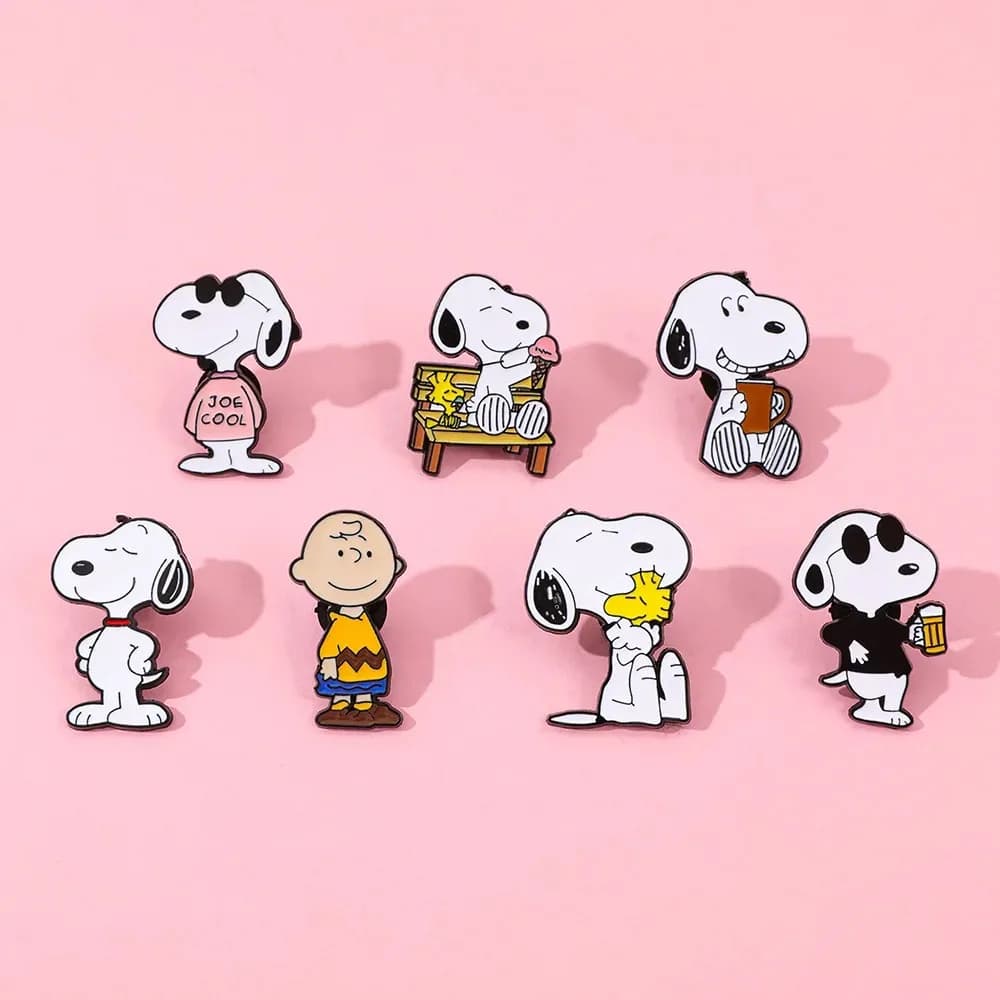 Cartoon cute Square Pants Enamel Lapel Pins Cartoon Character Collectible Badges Cute Children's Gift Jewelry for Backpacks**
