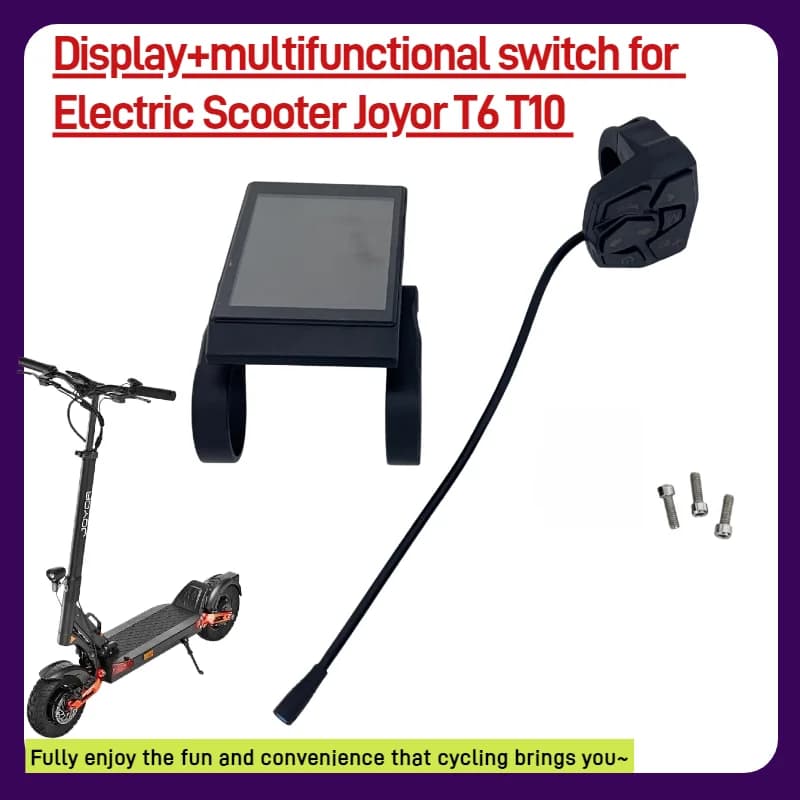 Original Dashboard Display Screen Control Panel with Turn Signal for JOYOR T6 T10  Electric Scooter Replacement Parts