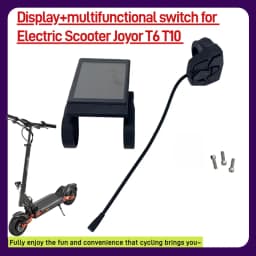 Original Dashboard Display Screen Control Panel with Turn Signal for JOYOR T6 T10  Electric Scooter Replacement Parts