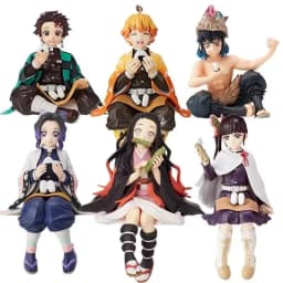 Anime Demon Slayer Action Figures Tanjirou Tomioka GiyuuZenitsu Kochou Nezuko Anime Figure Collect Kid Doll Toys for Children SS