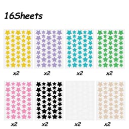 8/16Pcs Colorful Star Acne Patch Improve Women Skin Hydrocolloid Acne Tool Acne Cover Pimple Patch Portable Skin Care Tools
