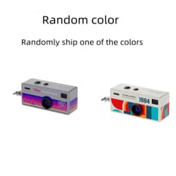 Roreta Digital Camera 0.96 Inch Keychain Camera Retro Support Memory Card 1080P Very Small Camcorder Video Recorder with Flash