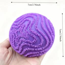 Fuzz Ball Squishy Toy Wonder Waves Vent Ball Textured Stress Relief Fidget Toy Squeeze for Adults Anti-anxiety Toy
