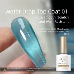 MIANEL Water Drop Top Coat 2026 SpringSummer Collection Clear Versatile Water Drop Shape Nail Art Functional Gel