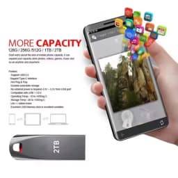 2TB USB3.2 Flash Drive High Speed Type-C U Disk Large Capacity  Waterproof  Portable Memoria  Usb Flash Disk ﻿2TB 1TB 512GB New