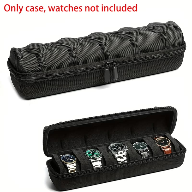 Watch Box Organizer For Men or Women Watch Travel Case Portable Storage Watch Display Holder for Wristwatches and Smart Watches