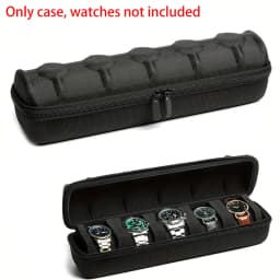 Watch Box Organizer For Men or Women Watch Travel Case Portable Storage Watch Display Holder for Wristwatches and Smart Watches