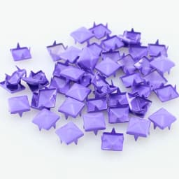 Mix-Colors 100pcs 9mm Punk Pyramid DIY Metal Square Rivet Studs and Spikes For Clothing Shoes Bags Accessories