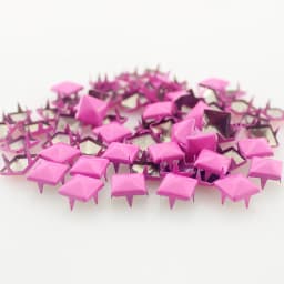 Mix-Colors 100pcs 9mm Punk Pyramid DIY Metal Square Rivet Studs and Spikes For Clothing Shoes Bags Accessories