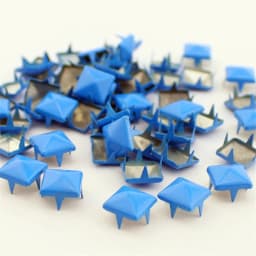 Mix-Colors 100pcs 9mm Punk Pyramid DIY Metal Square Rivet Studs and Spikes For Clothing Shoes Bags Accessories