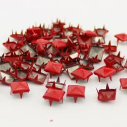 Mix-Colors 100pcs 9mm Punk Pyramid DIY Metal Square Rivet Studs and Spikes For Clothing Shoes Bags Accessories