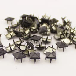 Mix-Colors 100pcs 9mm Punk Pyramid DIY Metal Square Rivet Studs and Spikes For Clothing Shoes Bags Accessories