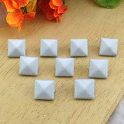 Mix-Colors 100pcs 9mm Punk Pyramid DIY Metal Square Rivet Studs and Spikes For Clothing Shoes Bags Accessories