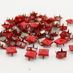 Mix-Colors 100pcs 9mm Punk Pyramid DIY Metal Square Rivet Studs and Spikes For Clothing Shoes Bags Accessories