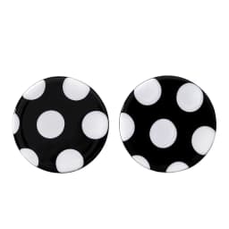 Classic Polka Dot Earring Geometric Round Square Heart Stud Earrings for Women Cute Korean Style Acrylic Earings Fashion Jewelry