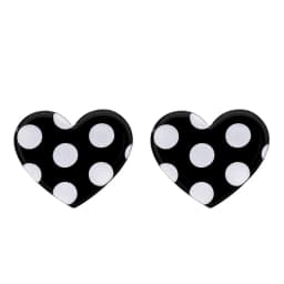 Classic Polka Dot Earring Geometric Round Square Heart Stud Earrings for Women Cute Korean Style Acrylic Earings Fashion Jewelry