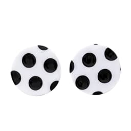 Classic Polka Dot Earring Geometric Round Square Heart Stud Earrings for Women Cute Korean Style Acrylic Earings Fashion Jewelry