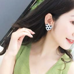 Classic Polka Dot Earring Geometric Round Square Heart Stud Earrings for Women Cute Korean Style Acrylic Earings Fashion Jewelry