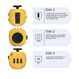 Fidget Cube Toy,EDC Fidgeting Toys Anti Stress Relief Toys,Anxiety Antistress Sensory Toy for Adults Kids Autism ADHD 6 Sides