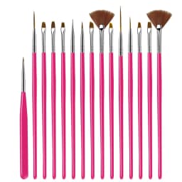 Nail Brush For Manicure Gel Brush For Nail Art 15Pcs/Set Nail Brush Acrylic Liquid Powder Carving Gel Brush