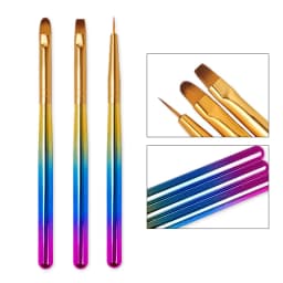 Nail Brush For Manicure Gel Brush For Nail Art 15Pcs/Set Nail Brush Acrylic Liquid Powder Carving Gel Brush