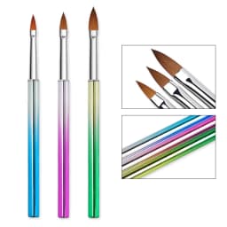 Nail Brush For Manicure Gel Brush For Nail Art 15Pcs/Set Nail Brush Acrylic Liquid Powder Carving Gel Brush