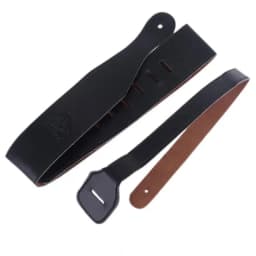 Adjustable black Soft PU Leather surface Strap For Electric Acoustic Guitar Bass Black MAR28
