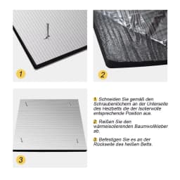 3D Printer Heat Insulation Cotton 200/220/310mm Heatbed Sticker Foil Self-Adhesive Insulation Cotton For Ender 3 V2 Pro Ender 5