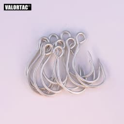 Inline Single Hook Big Eye Single Hook Replace the Treble Hook 12pcs/Pack Fish Hooks for Live Bait Single Fishing Hooks