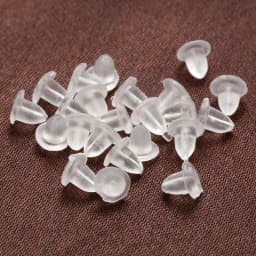 200Pcs/lot,Clear Soft Silicone Rubber Earring Backs Safety Rubber Stopper Jewelry Accessories DIY Ear Plugging model:VE86