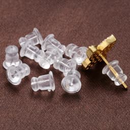 200Pcs/lot,Clear Soft Silicone Rubber Earring Backs Safety Rubber Stopper Jewelry Accessories DIY Ear Plugging model:VE86