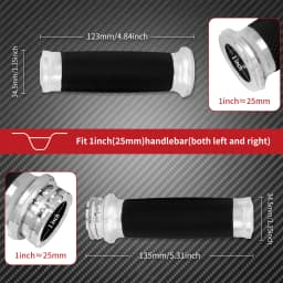 Motorcycle 1"25mm Hand Grips Handle Bar For Harley Touring Road Street Glide Sportster 883 1200 72 XL Dyna VRSC Softail Custom