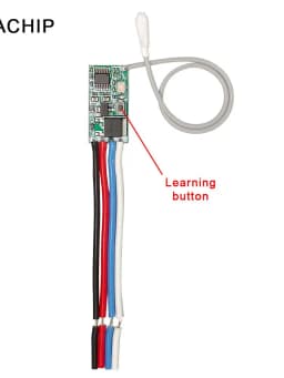 QIACHIP 433 MHz Wireless Remote Control Switch Receiver Module 3.6V 12V 24V and 433 MHz Transmitter Remote Control For Light LED
