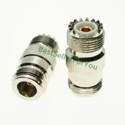 UHF SO239 PL259 TO UHF BNC N SMA SO239 PL259 male female flange mount angle RF Coaxial Coax Connector Adapter Brass Converter