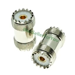 UHF SO239 PL259 TO UHF BNC N SMA SO239 PL259 male female flange mount angle RF Coaxial Coax Connector Adapter Brass Converter