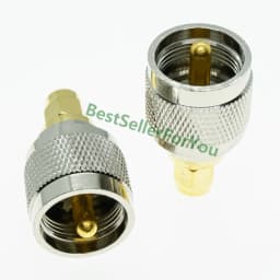 UHF SO239 PL259 TO UHF BNC N SMA SO239 PL259 male female flange mount angle RF Coaxial Coax Connector Adapter Brass Converter