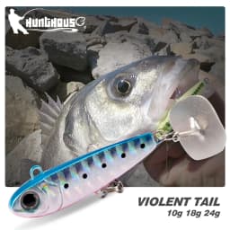 Hunthouse Violent Tail 2.0 Jigging Lure Spoon Sinking Bait Tackle Artificial 10g 18g 24g For Fishing Lure Pike Trout Tackle