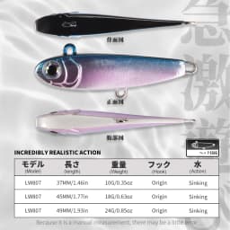 Hunthouse Violent Tail 2.0 Jigging Lure Spoon Sinking Bait Tackle Artificial 10g 18g 24g For Fishing Lure Pike Trout Tackle