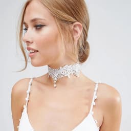 2019 New Choker Necklaces Pearl Gland Tatouage Choker Collier Noir Dentelle Choker Collier Vintage Bijoux Jewelry