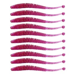 10 Pcs/Lot Worm Soft Fishing Lure Jig Wobblers 6cm 0.6g Shrimp Odor Additive Silicone Artificial Baits Bass Carp Pesca Tackle