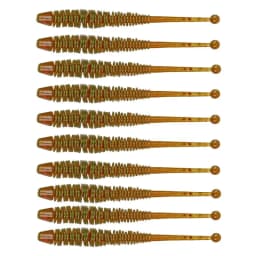 10 Pcs/Lot Worm Soft Fishing Lure Jig Wobblers 6cm 0.6g Shrimp Odor Additive Silicone Artificial Baits Bass Carp Pesca Tackle