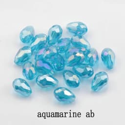 Best Sell Crystal Tear Drop Shape Beads Glass Beads 6X8MM,8X10MM Loose Spacer Round Beads For Jewelry Making DIY 24 Colors