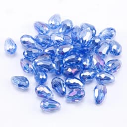 Best Sell Crystal Tear Drop Shape Beads Glass Beads 6X8MM,8X10MM Loose Spacer Round Beads For Jewelry Making DIY 24 Colors