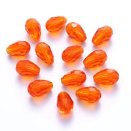 Best Sell Crystal Tear Drop Shape Beads Glass Beads 6X8MM,8X10MM Loose Spacer Round Beads For Jewelry Making DIY 24 Colors