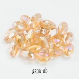 Best Sell Crystal Tear Drop Shape Beads Glass Beads 6X8MM,8X10MM Loose Spacer Round Beads For Jewelry Making DIY 24 Colors