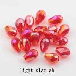 Best Sell Crystal Tear Drop Shape Beads Glass Beads 6X8MM,8X10MM Loose Spacer Round Beads For Jewelry Making DIY 24 Colors
