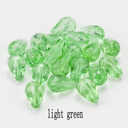 Best Sell Crystal Tear Drop Shape Beads Glass Beads 6X8MM,8X10MM Loose Spacer Round Beads For Jewelry Making DIY 24 Colors