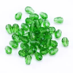 Best Sell Crystal Tear Drop Shape Beads Glass Beads 6X8MM,8X10MM Loose Spacer Round Beads For Jewelry Making DIY 24 Colors