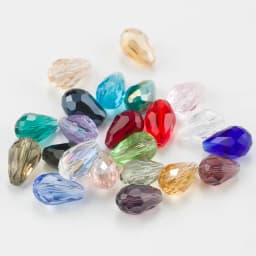 Best Sell Crystal Tear Drop Shape Beads Glass Beads 6X8MM,8X10MM Loose Spacer Round Beads For Jewelry Making DIY 24 Colors
