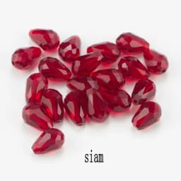 Best Sell Crystal Tear Drop Shape Beads Glass Beads 6X8MM,8X10MM Loose Spacer Round Beads For Jewelry Making DIY 24 Colors
